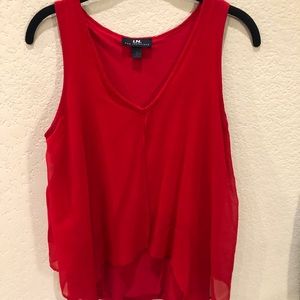 Bright Red Dressy Top